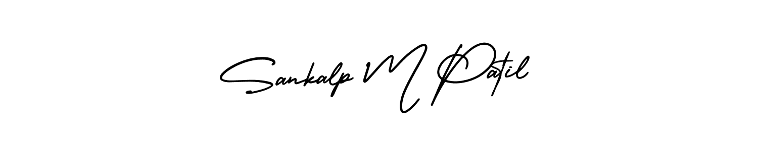 Use a signature maker to create a handwritten signature online. With this signature software, you can design (AmerikaSignatureDemo-Regular) your own signature for name Sankalp M Patil. Sankalp M Patil signature style 3 images and pictures png