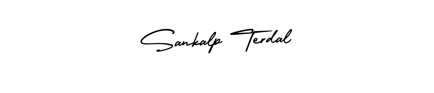 Make a beautiful signature design for name Sankalp Terdal. With this signature (AmerikaSignatureDemo-Regular) style, you can create a handwritten signature for free. Sankalp Terdal signature style 3 images and pictures png
