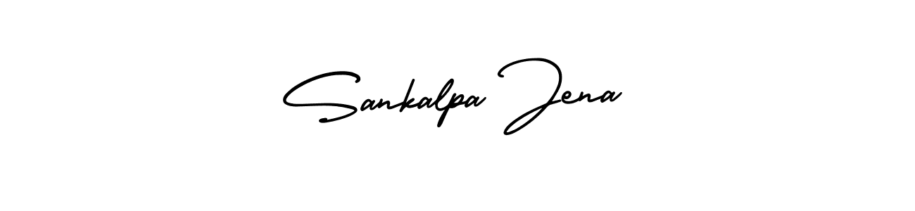 How to make Sankalpa Jena name signature. Use AmerikaSignatureDemo-Regular style for creating short signs online. This is the latest handwritten sign. Sankalpa Jena signature style 3 images and pictures png