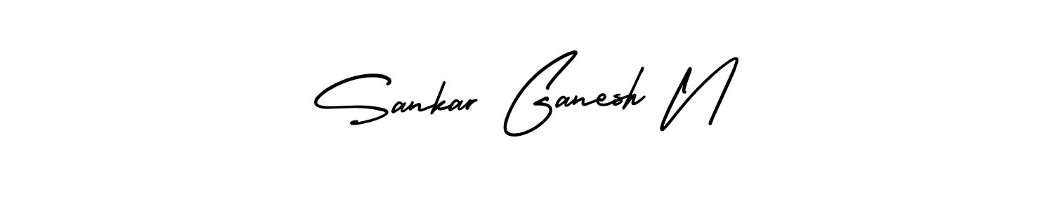 How to make Sankar Ganesh N signature? AmerikaSignatureDemo-Regular is a professional autograph style. Create handwritten signature for Sankar Ganesh N name. Sankar Ganesh N signature style 3 images and pictures png