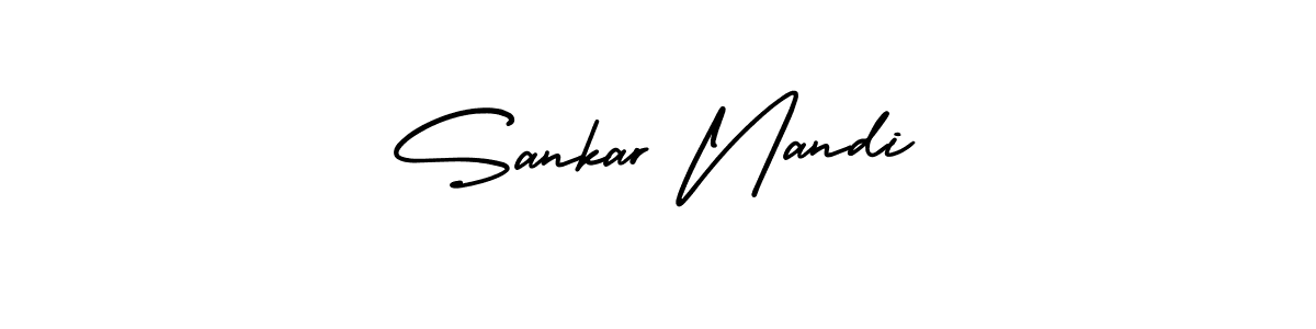 How to Draw Sankar Nandi signature style? AmerikaSignatureDemo-Regular is a latest design signature styles for name Sankar Nandi. Sankar Nandi signature style 3 images and pictures png
