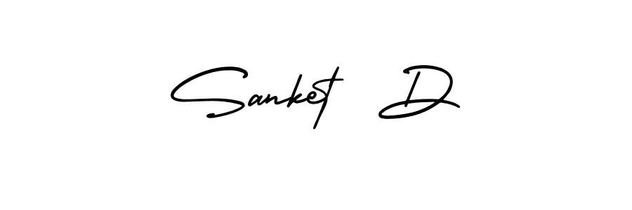 You can use this online signature creator to create a handwritten signature for the name Sanket  D. This is the best online autograph maker. Sanket  D signature style 3 images and pictures png