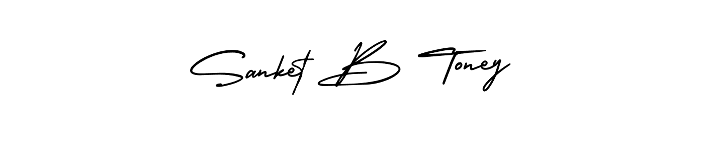 Similarly AmerikaSignatureDemo-Regular is the best handwritten signature design. Signature creator online .You can use it as an online autograph creator for name Sanket B Toney. Sanket B Toney signature style 3 images and pictures png