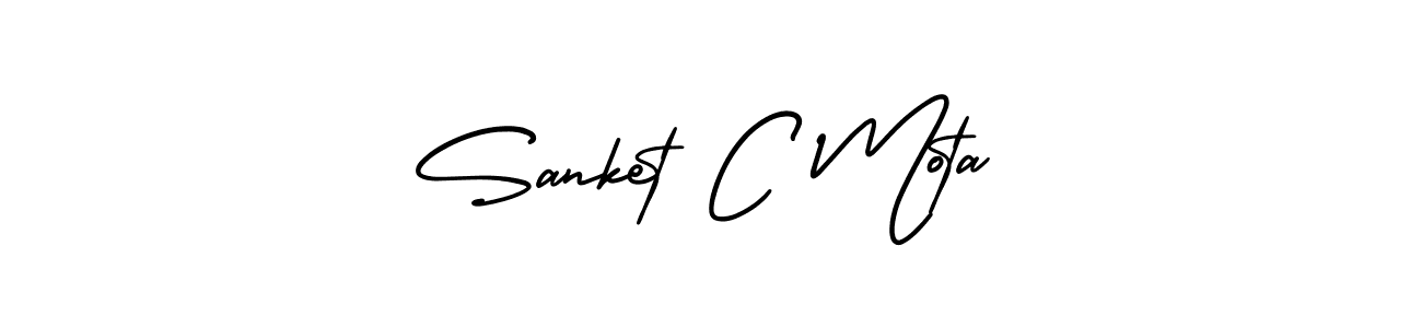 Similarly AmerikaSignatureDemo-Regular is the best handwritten signature design. Signature creator online .You can use it as an online autograph creator for name Sanket C Mota. Sanket C Mota signature style 3 images and pictures png