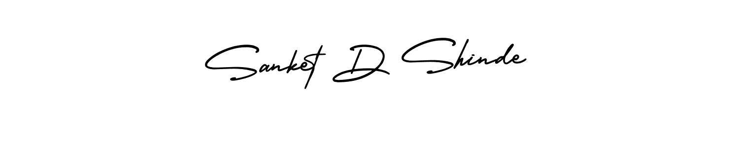 Make a beautiful signature design for name Sanket D Shinde. Use this online signature maker to create a handwritten signature for free. Sanket D Shinde signature style 3 images and pictures png