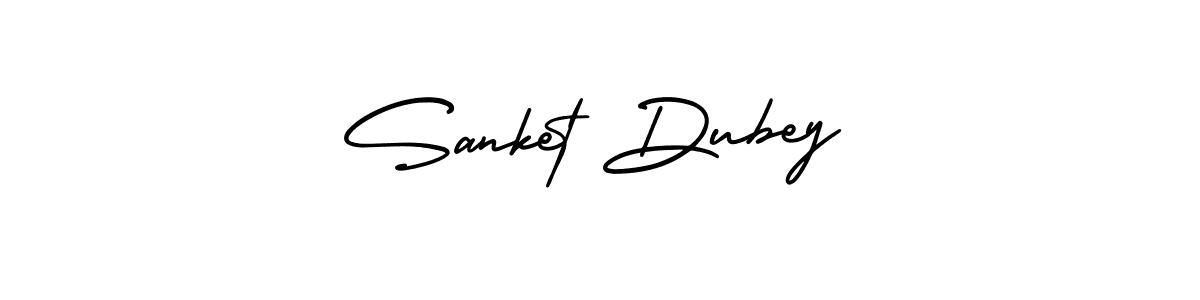 Best and Professional Signature Style for Sanket Dubey. AmerikaSignatureDemo-Regular Best Signature Style Collection. Sanket Dubey signature style 3 images and pictures png