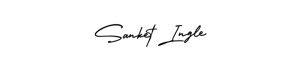 Also You can easily find your signature by using the search form. We will create Sanket Ingle name handwritten signature images for you free of cost using AmerikaSignatureDemo-Regular sign style. Sanket Ingle signature style 3 images and pictures png