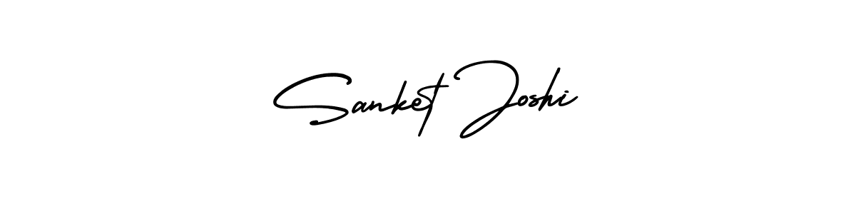 Also You can easily find your signature by using the search form. We will create Sanket Joshi name handwritten signature images for you free of cost using AmerikaSignatureDemo-Regular sign style. Sanket Joshi signature style 3 images and pictures png