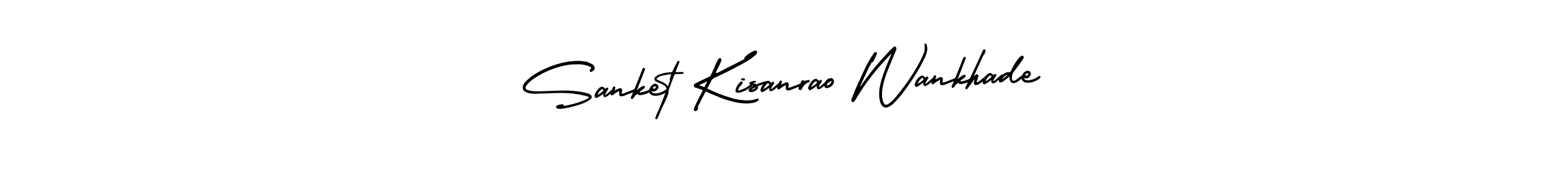 Design your own signature with our free online signature maker. With this signature software, you can create a handwritten (AmerikaSignatureDemo-Regular) signature for name Sanket Kisanrao Wankhade. Sanket Kisanrao Wankhade signature style 3 images and pictures png