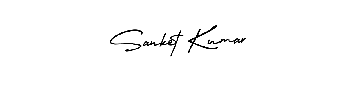 Use a signature maker to create a handwritten signature online. With this signature software, you can design (AmerikaSignatureDemo-Regular) your own signature for name Sanket Kumar. Sanket Kumar signature style 3 images and pictures png