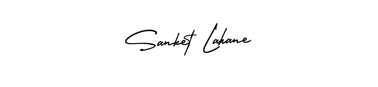 Sanket Lahane stylish signature style. Best Handwritten Sign (AmerikaSignatureDemo-Regular) for my name. Handwritten Signature Collection Ideas for my name Sanket Lahane. Sanket Lahane signature style 3 images and pictures png