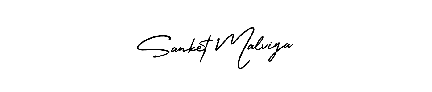 Use a signature maker to create a handwritten signature online. With this signature software, you can design (AmerikaSignatureDemo-Regular) your own signature for name Sanket Malviya. Sanket Malviya signature style 3 images and pictures png