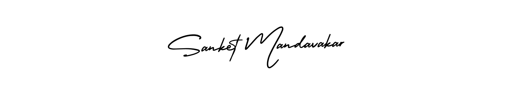 How to Draw Sanket Mandavakar signature style? AmerikaSignatureDemo-Regular is a latest design signature styles for name Sanket Mandavakar. Sanket Mandavakar signature style 3 images and pictures png