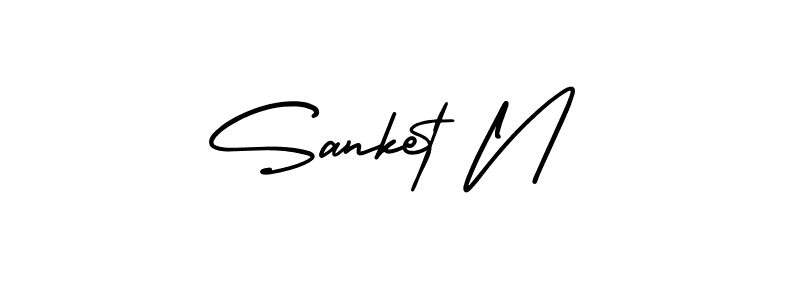 Once you've used our free online signature maker to create your best signature AmerikaSignatureDemo-Regular style, it's time to enjoy all of the benefits that Sanket N name signing documents. Sanket N signature style 3 images and pictures png