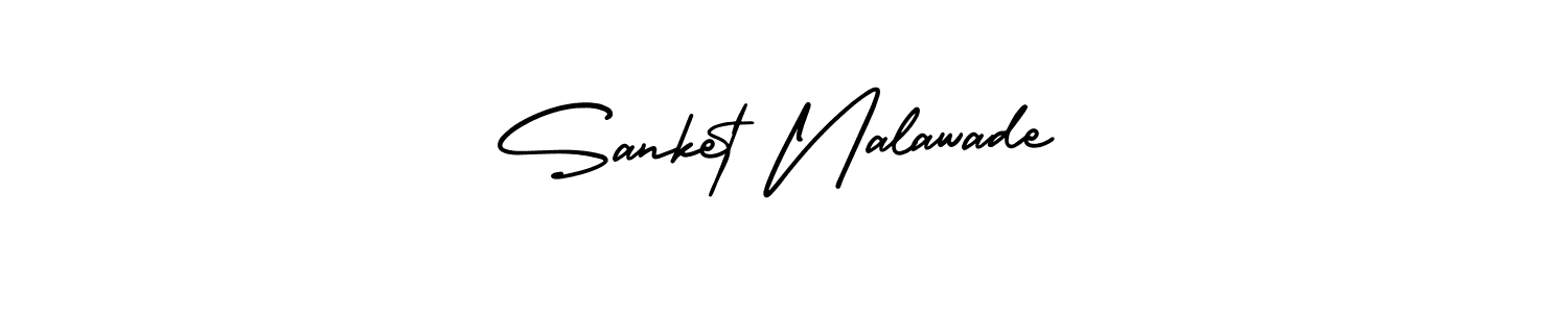 Best and Professional Signature Style for Sanket Nalawade. AmerikaSignatureDemo-Regular Best Signature Style Collection. Sanket Nalawade signature style 3 images and pictures png