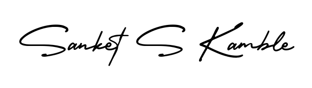 Check out images of Autograph of Sanket S Kamble name. Actor Sanket S Kamble Signature Style. AmerikaSignatureDemo-Regular is a professional sign style online. Sanket S Kamble signature style 3 images and pictures png
