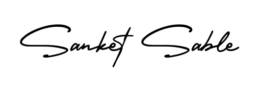 Get inspired by this graceful AmerikaSignatureDemo-Regular signature style for name Sanket Sable. Smooth loops and balanced proportions for everyday use. Sanket Sable signature style 3 images and pictures png