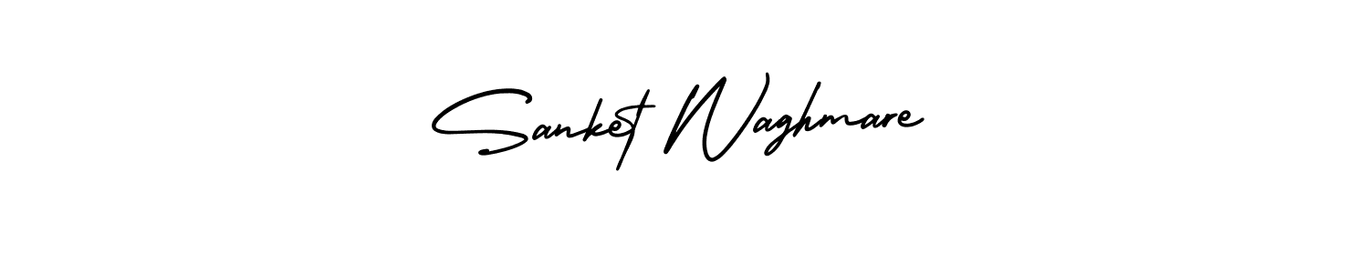 It looks lik you need a new signature style for name Sanket Waghmare. Design unique handwritten (AmerikaSignatureDemo-Regular) signature with our free signature maker in just a few clicks. Sanket Waghmare signature style 3 images and pictures png