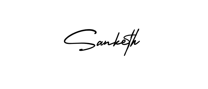 Also we have Sanketh name is the best signature style. Create professional handwritten signature collection using AmerikaSignatureDemo-Regular autograph style. Sanketh signature style 3 images and pictures png