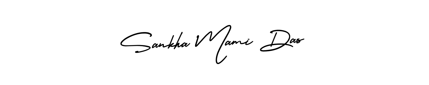 Also You can easily find your signature by using the search form. We will create Sankha Mami Das name handwritten signature images for you free of cost using AmerikaSignatureDemo-Regular sign style. Sankha Mami Das signature style 3 images and pictures png