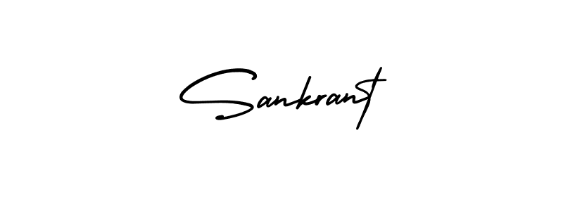 Design your own signature with our free online signature maker. With this signature software, you can create a handwritten (AmerikaSignatureDemo-Regular) signature for name Sankrant. Sankrant signature style 3 images and pictures png