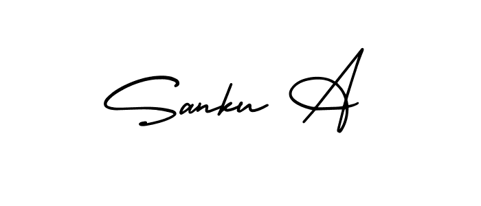 AmerikaSignatureDemo-Regular is a professional signature style that is perfect for those who want to add a touch of class to their signature. It is also a great choice for those who want to make their signature more unique. Get Sanku A name to fancy signature for free. Sanku A signature style 3 images and pictures png