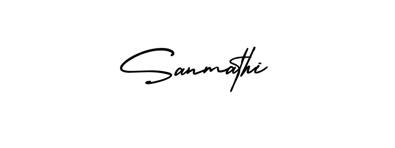 How to Draw Sanmathi signature style? AmerikaSignatureDemo-Regular is a latest design signature styles for name Sanmathi. Sanmathi signature style 3 images and pictures png