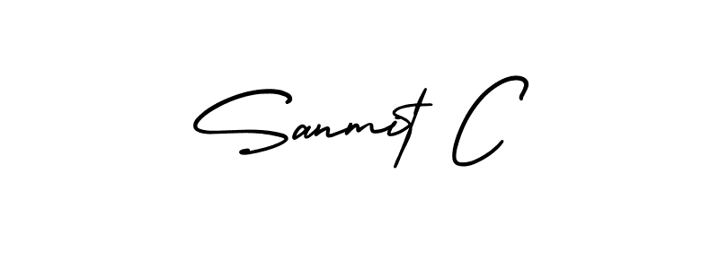 You can use this online signature creator to create a handwritten signature for the name Sanmit C. This is the best online autograph maker. Sanmit C signature style 3 images and pictures png