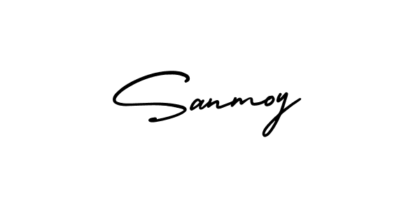 Make a beautiful signature design for name Sanmoy. Use this online signature maker to create a handwritten signature for free. Sanmoy signature style 3 images and pictures png