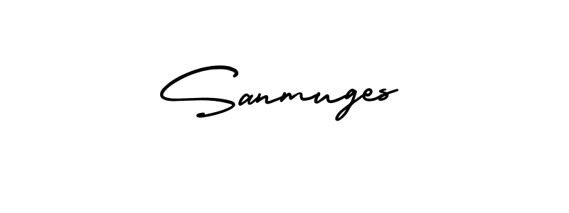 if you are searching for the best signature style for your name Sanmuges. so please give up your signature search. here we have designed multiple signature styles  using AmerikaSignatureDemo-Regular. Sanmuges signature style 3 images and pictures png