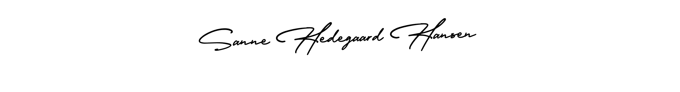 Create a beautiful signature design for name Sanne Hedegaard Hansen. With this signature (AmerikaSignatureDemo-Regular) fonts, you can make a handwritten signature for free. Sanne Hedegaard Hansen signature style 3 images and pictures png