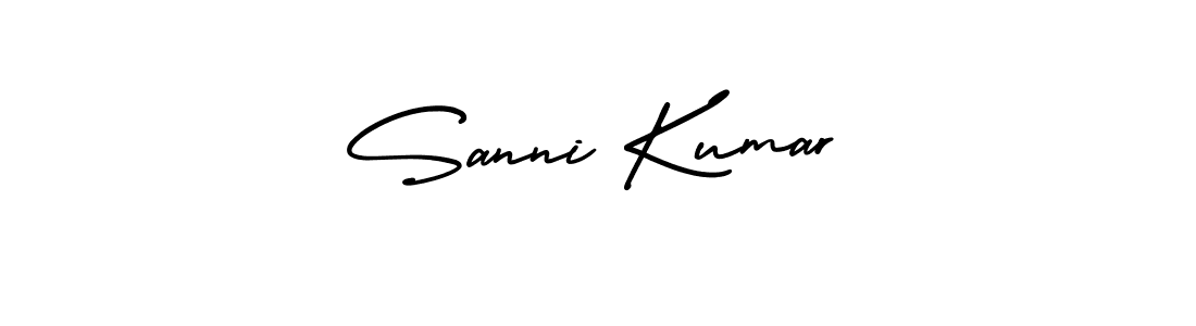 Make a beautiful signature design for name Sanni Kumar. With this signature (AmerikaSignatureDemo-Regular) style, you can create a handwritten signature for free. Sanni Kumar signature style 3 images and pictures png