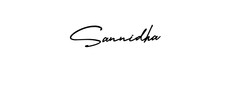 How to Draw Sannidha signature style? AmerikaSignatureDemo-Regular is a latest design signature styles for name Sannidha. Sannidha signature style 3 images and pictures png