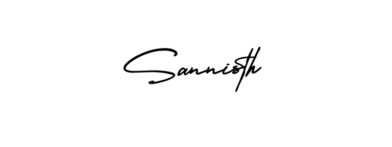 It looks lik you need a new signature style for name Sannisth. Design unique handwritten (AmerikaSignatureDemo-Regular) signature with our free signature maker in just a few clicks. Sannisth signature style 3 images and pictures png