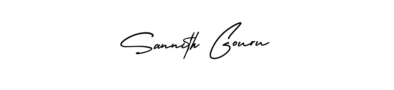 AmerikaSignatureDemo-Regular is a professional signature style that is perfect for those who want to add a touch of class to their signature. It is also a great choice for those who want to make their signature more unique. Get Sannith Gouru name to fancy signature for free. Sannith Gouru signature style 3 images and pictures png