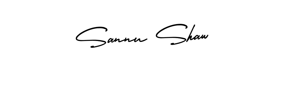 You should practise on your own different ways (AmerikaSignatureDemo-Regular) to write your name (Sannu Shaw) in signature. don't let someone else do it for you. Sannu Shaw signature style 3 images and pictures png