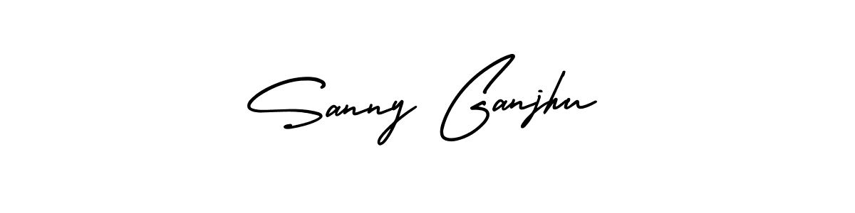 Make a short Sanny Ganjhu signature style. Manage your documents anywhere anytime using AmerikaSignatureDemo-Regular. Create and add eSignatures, submit forms, share and send files easily. Sanny Ganjhu signature style 3 images and pictures png