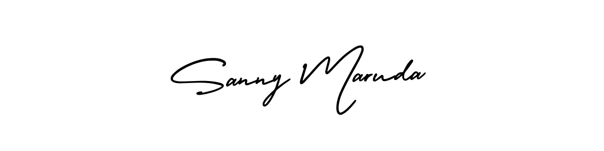 It looks lik you need a new signature style for name Sanny Maruda. Design unique handwritten (AmerikaSignatureDemo-Regular) signature with our free signature maker in just a few clicks. Sanny Maruda signature style 3 images and pictures png