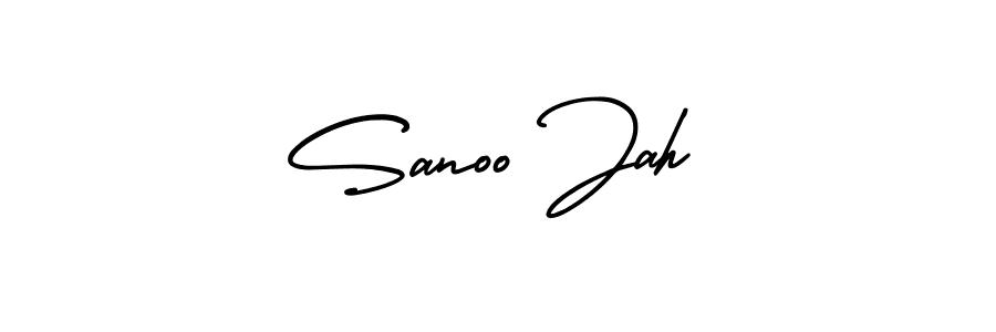 Also we have Sanoo Jah name is the best signature style. Create professional handwritten signature collection using AmerikaSignatureDemo-Regular autograph style. Sanoo Jah signature style 3 images and pictures png