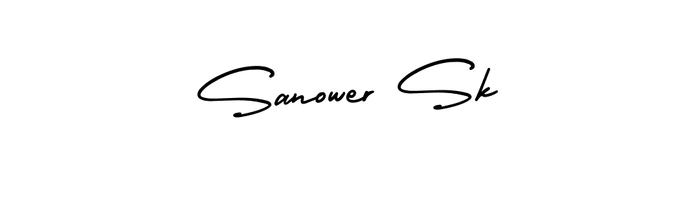 It looks lik you need a new signature style for name Sanower Sk. Design unique handwritten (AmerikaSignatureDemo-Regular) signature with our free signature maker in just a few clicks. Sanower Sk signature style 3 images and pictures png