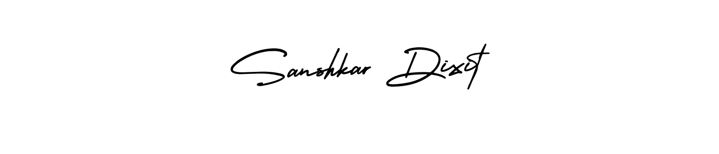 Create a beautiful signature design for name Sanshkar Dixit. With this signature (AmerikaSignatureDemo-Regular) fonts, you can make a handwritten signature for free. Sanshkar Dixit signature style 3 images and pictures png