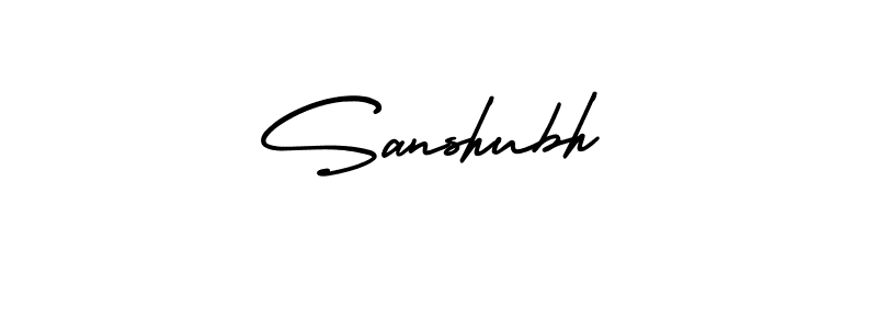 Make a beautiful signature design for name Sanshubh. With this signature (AmerikaSignatureDemo-Regular) style, you can create a handwritten signature for free. Sanshubh signature style 3 images and pictures png