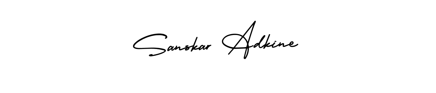 Make a beautiful signature design for name Sanskar Adkine. With this signature (AmerikaSignatureDemo-Regular) style, you can create a handwritten signature for free. Sanskar Adkine signature style 3 images and pictures png