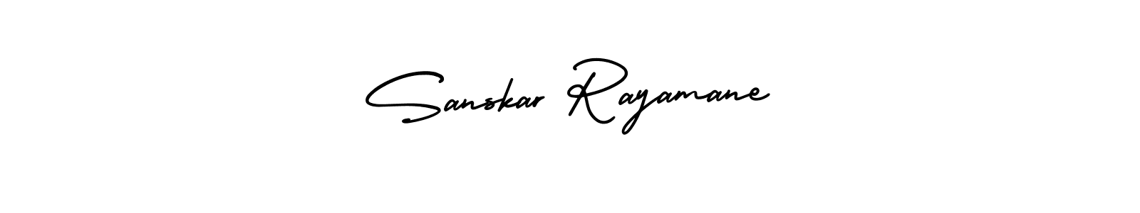 The best way (AmerikaSignatureDemo-Regular) to make a short signature is to pick only two or three words in your name. The name Sanskar Rayamane include a total of six letters. For converting this name. Sanskar Rayamane signature style 3 images and pictures png