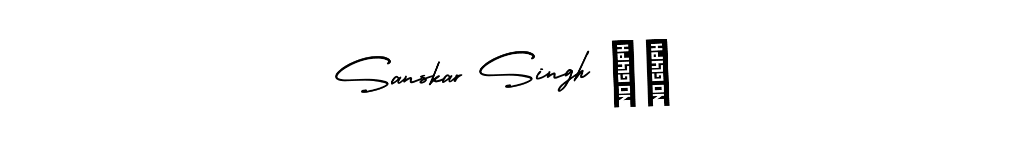 Design your own signature with our free online signature maker. With this signature software, you can create a handwritten (AmerikaSignatureDemo-Regular) signature for name Sanskar Singh ♠️. Sanskar Singh ♠️ signature style 3 images and pictures png