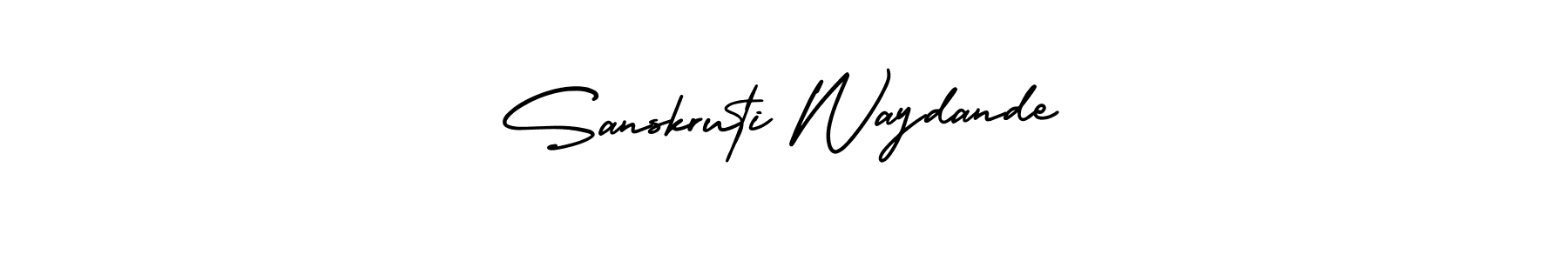 How to Draw Sanskruti Waydande signature style? AmerikaSignatureDemo-Regular is a latest design signature styles for name Sanskruti Waydande. Sanskruti Waydande signature style 3 images and pictures png