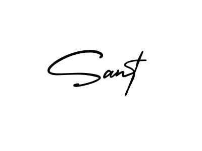 You should practise on your own different ways (AmerikaSignatureDemo-Regular) to write your name (Sant) in signature. don't let someone else do it for you. Sant signature style 3 images and pictures png