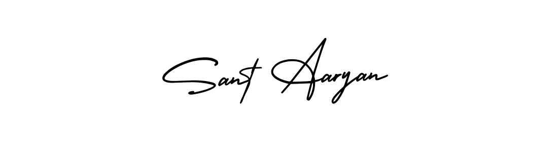 Also You can easily find your signature by using the search form. We will create Sant Aaryan name handwritten signature images for you free of cost using AmerikaSignatureDemo-Regular sign style. Sant Aaryan signature style 3 images and pictures png