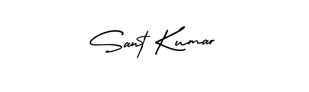 Create a beautiful signature design for name Sant Kumar. With this signature (AmerikaSignatureDemo-Regular) fonts, you can make a handwritten signature for free. Sant Kumar signature style 3 images and pictures png