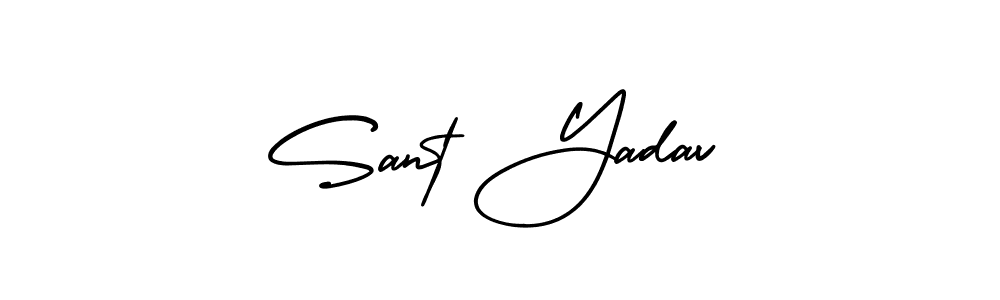 Make a beautiful signature design for name Sant Yadav. Use this online signature maker to create a handwritten signature for free. Sant Yadav signature style 3 images and pictures png